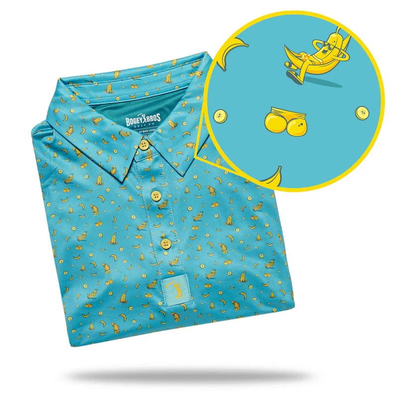 Bogey Bros Golf Banana Split Cheeks Polo | RockBottomGolf.com